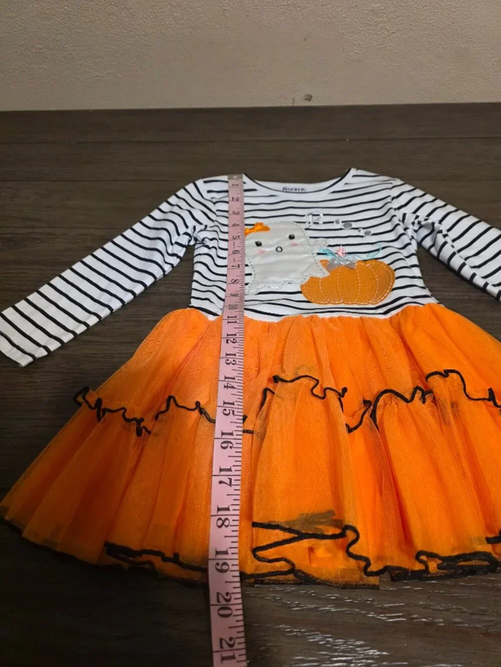 Blueberi Boulevard Halloween Ghost Pumpkin Tutu Tunic Leggings Set NWT Size 4